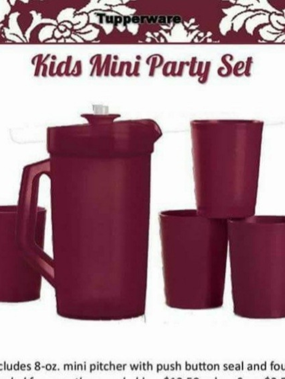 Tupperware Kids Mini Set - Maroon